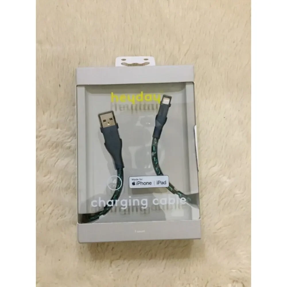 heyday™ 4' Lightning to USB-A Cable - Teal Multi